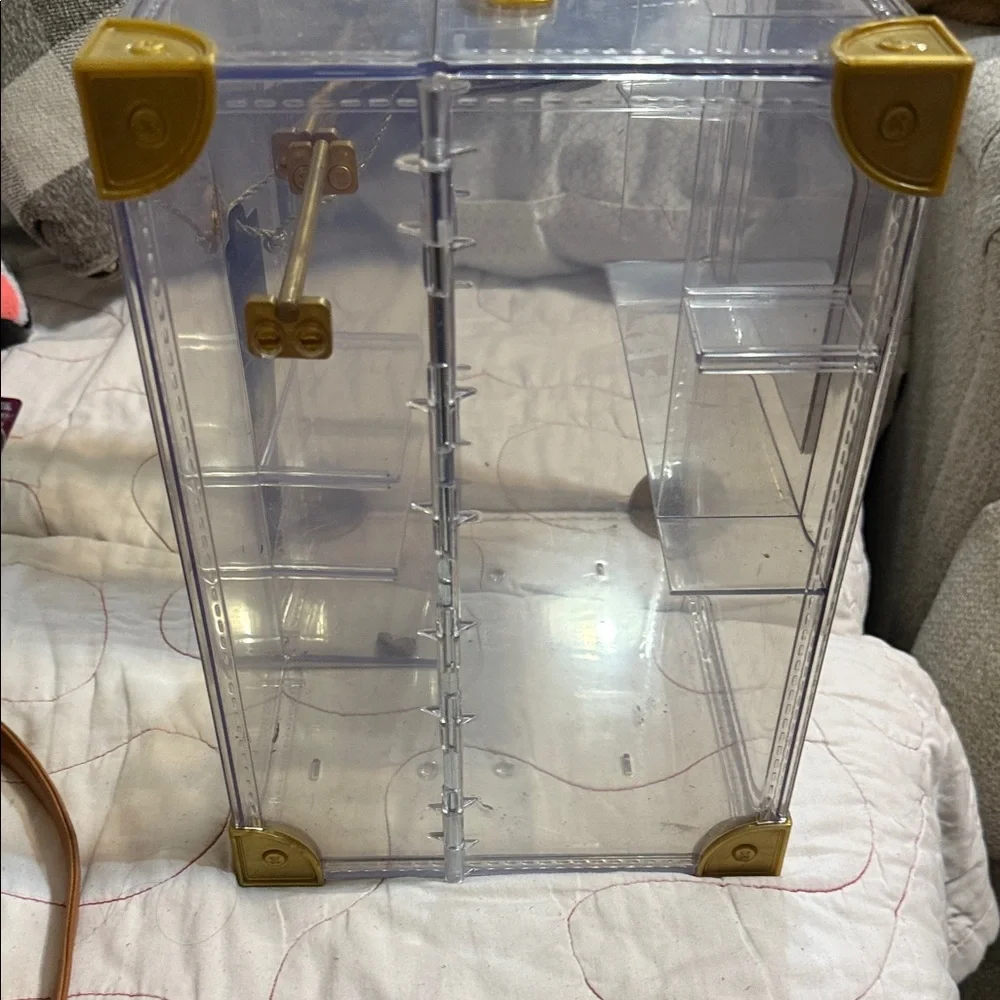 Rainbow Transparent Organizer with Gold Details